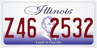 IL license plate Z462532