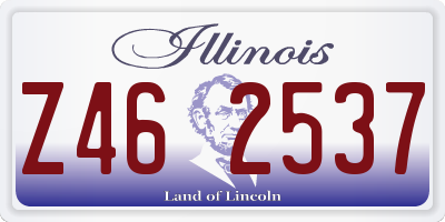 IL license plate Z462537