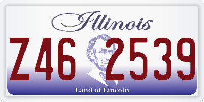 IL license plate Z462539