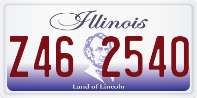 IL license plate Z462540