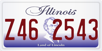 IL license plate Z462543