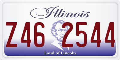 IL license plate Z462544