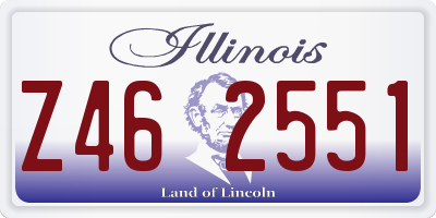 IL license plate Z462551