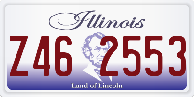 IL license plate Z462553