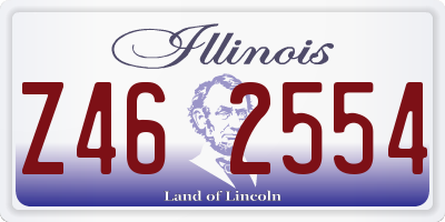 IL license plate Z462554