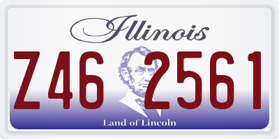 IL license plate Z462561