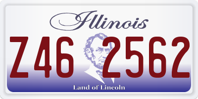 IL license plate Z462562