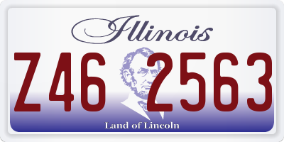 IL license plate Z462563