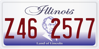 IL license plate Z462577