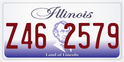 IL license plate Z462579