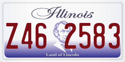 IL license plate Z462583