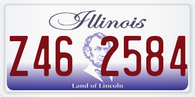 IL license plate Z462584