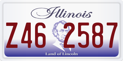 IL license plate Z462587
