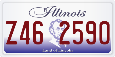 IL license plate Z462590