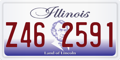 IL license plate Z462591