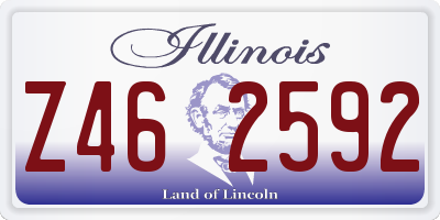 IL license plate Z462592