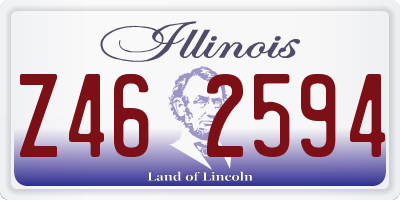 IL license plate Z462594
