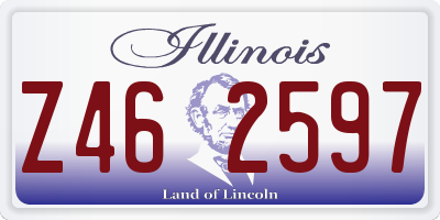 IL license plate Z462597