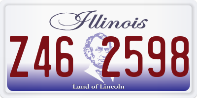 IL license plate Z462598