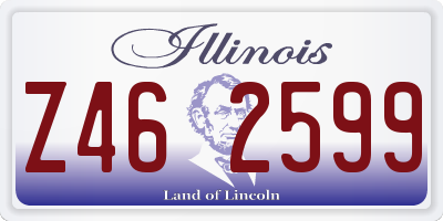 IL license plate Z462599