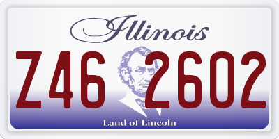 IL license plate Z462602