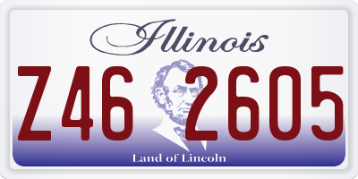 IL license plate Z462605