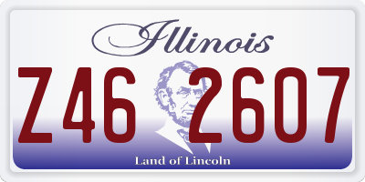 IL license plate Z462607