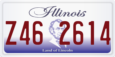 IL license plate Z462614