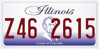 IL license plate Z462615