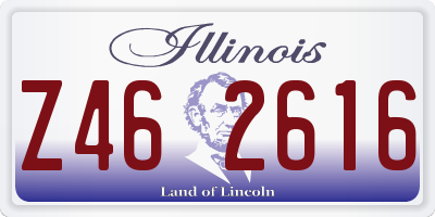 IL license plate Z462616