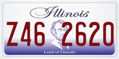 IL license plate Z462620