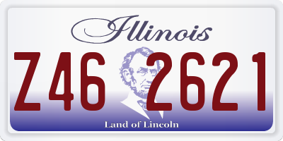 IL license plate Z462621
