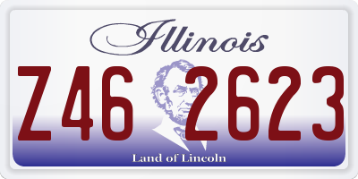 IL license plate Z462623