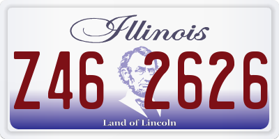 IL license plate Z462626
