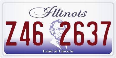 IL license plate Z462637