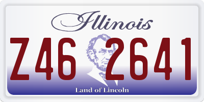 IL license plate Z462641