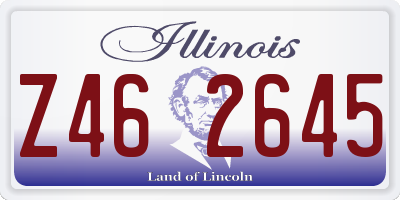 IL license plate Z462645