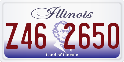 IL license plate Z462650