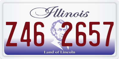 IL license plate Z462657
