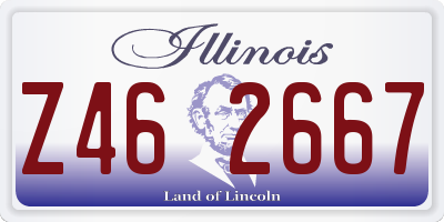 IL license plate Z462667