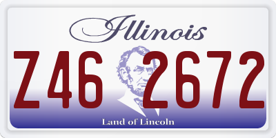 IL license plate Z462672