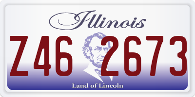 IL license plate Z462673