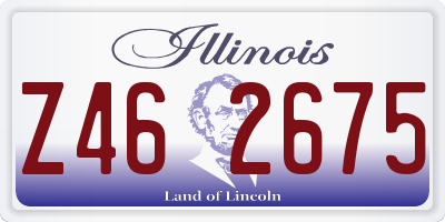 IL license plate Z462675