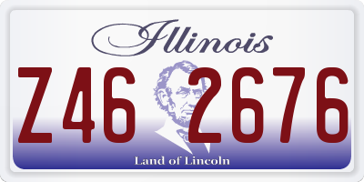 IL license plate Z462676