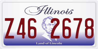 IL license plate Z462678