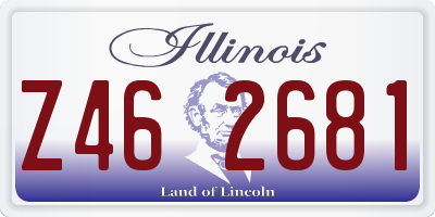 IL license plate Z462681