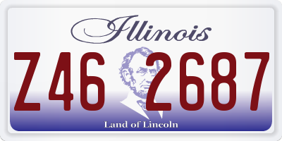 IL license plate Z462687