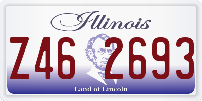 IL license plate Z462693