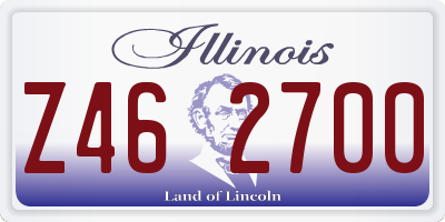 IL license plate Z462700
