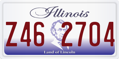 IL license plate Z462704